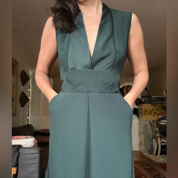 NWT Rent the Runway Outlet sale Carven Forest Green dress - Picture 1 of 10